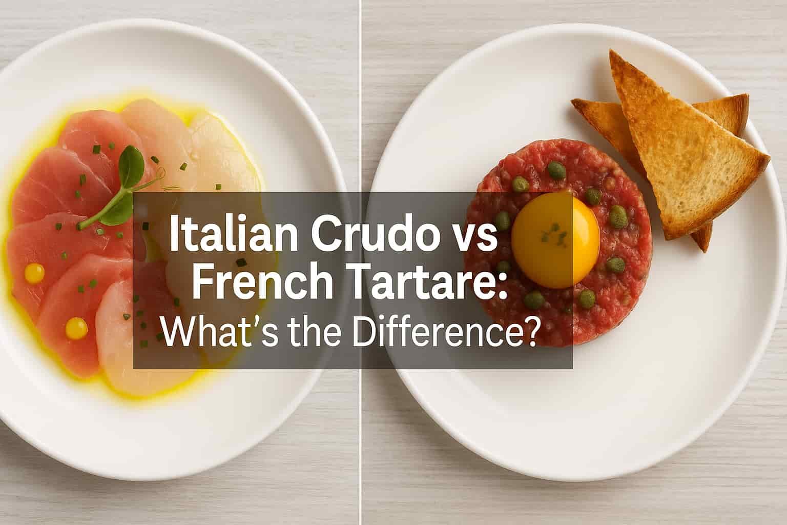 Italian Crudo vs French Tartare
