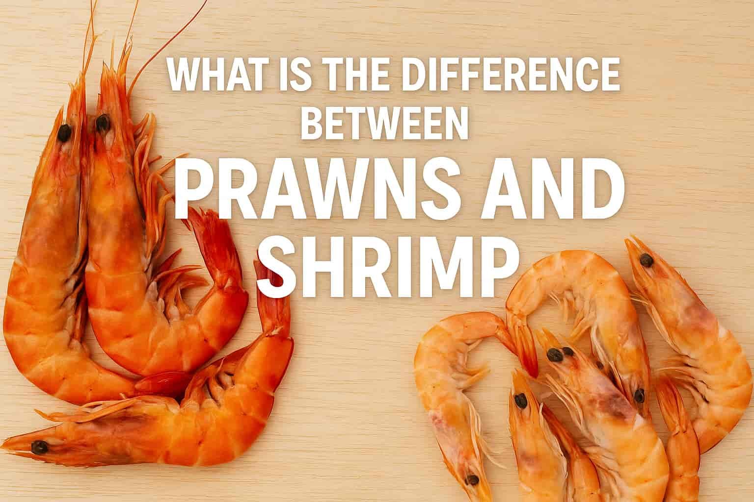 difference between prawns and shrimp