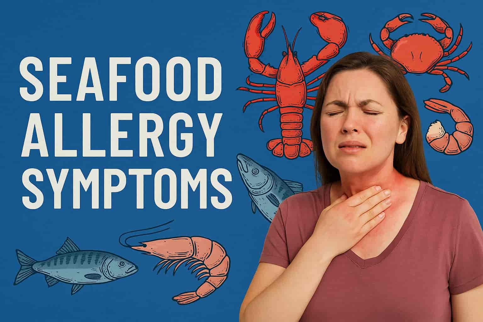 seafood allergy symptoms