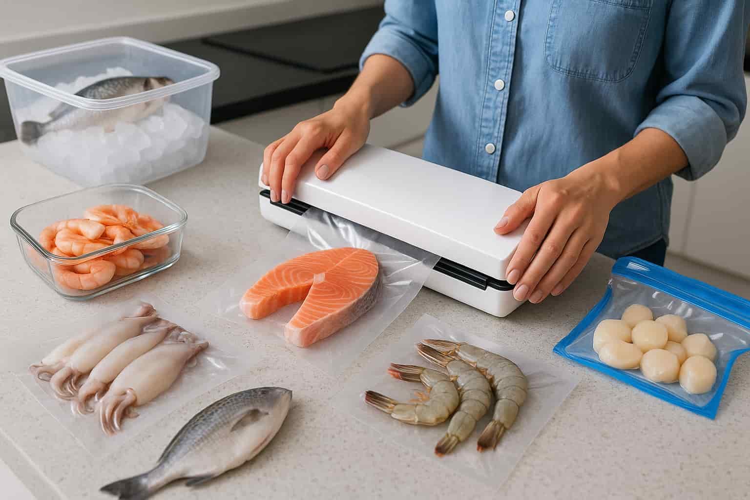 store and freeze seafood safely